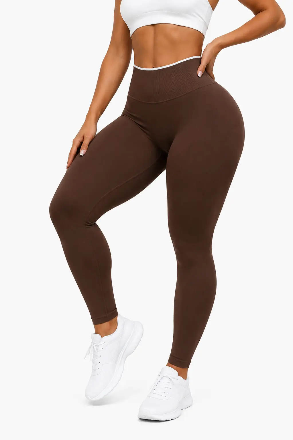 Licra Larga confort café talla M