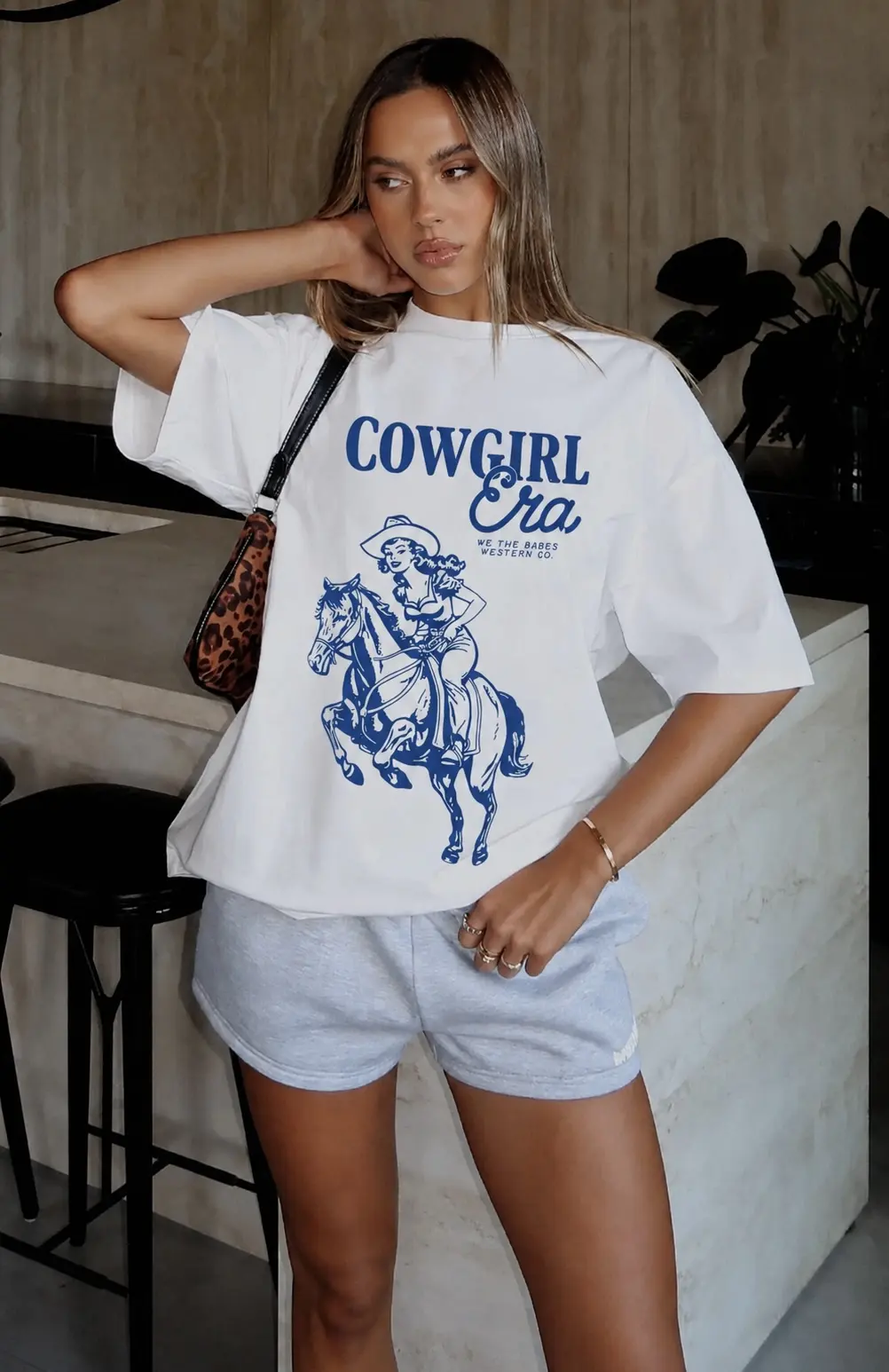 GRAPHIC TEE COW GIRL ERA TALLA M