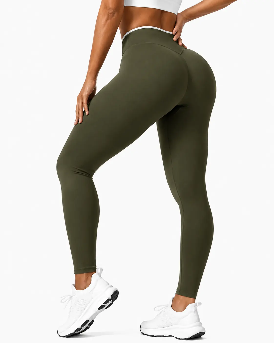 Licra Larga confort verde Militar talla M