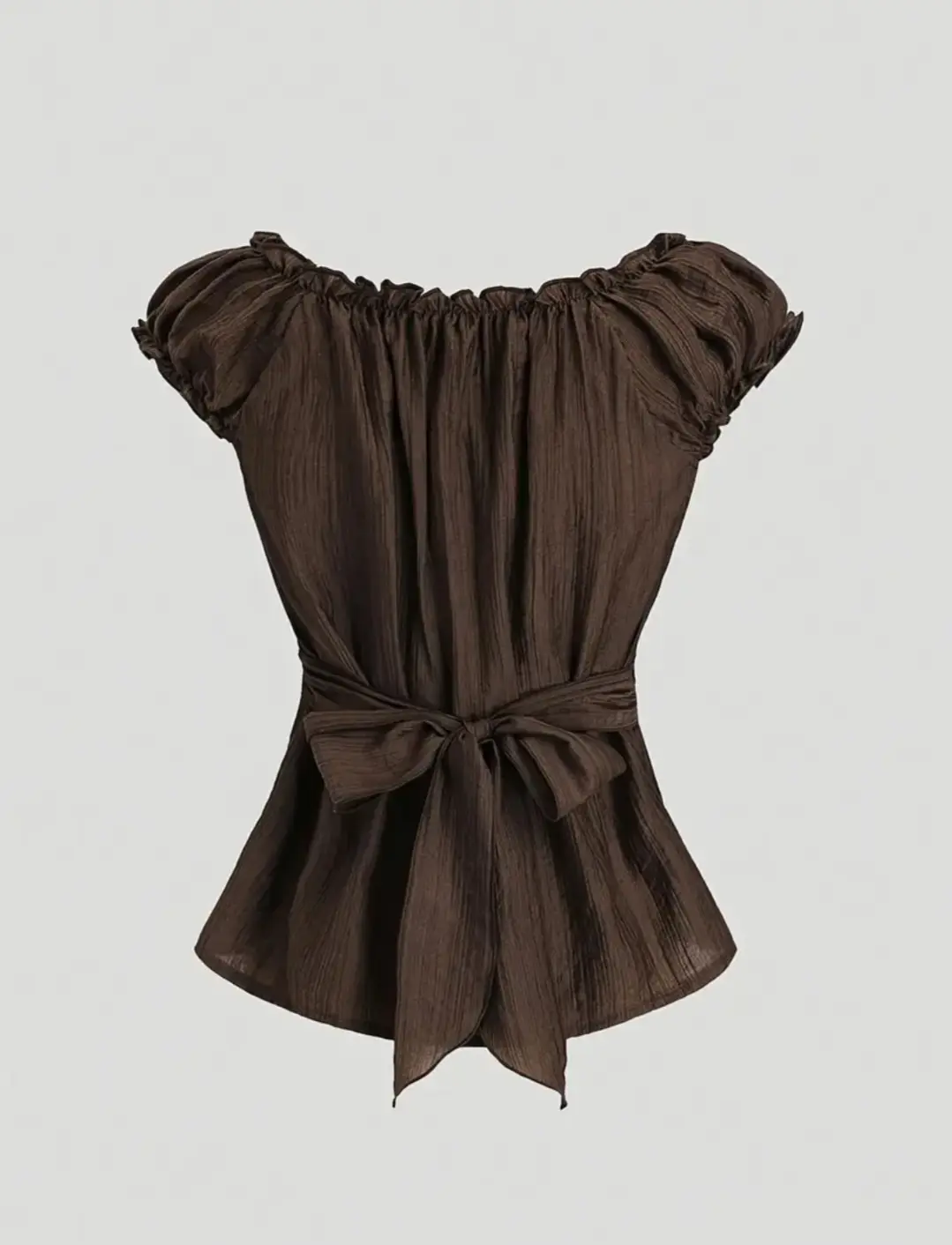SQR112 BLUSA CAFÈ TALLA M