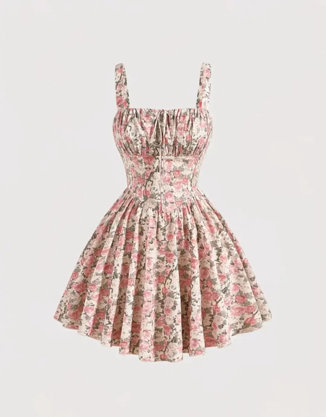 VESTIDO FLORES ROSA PRINCESS TALLA M