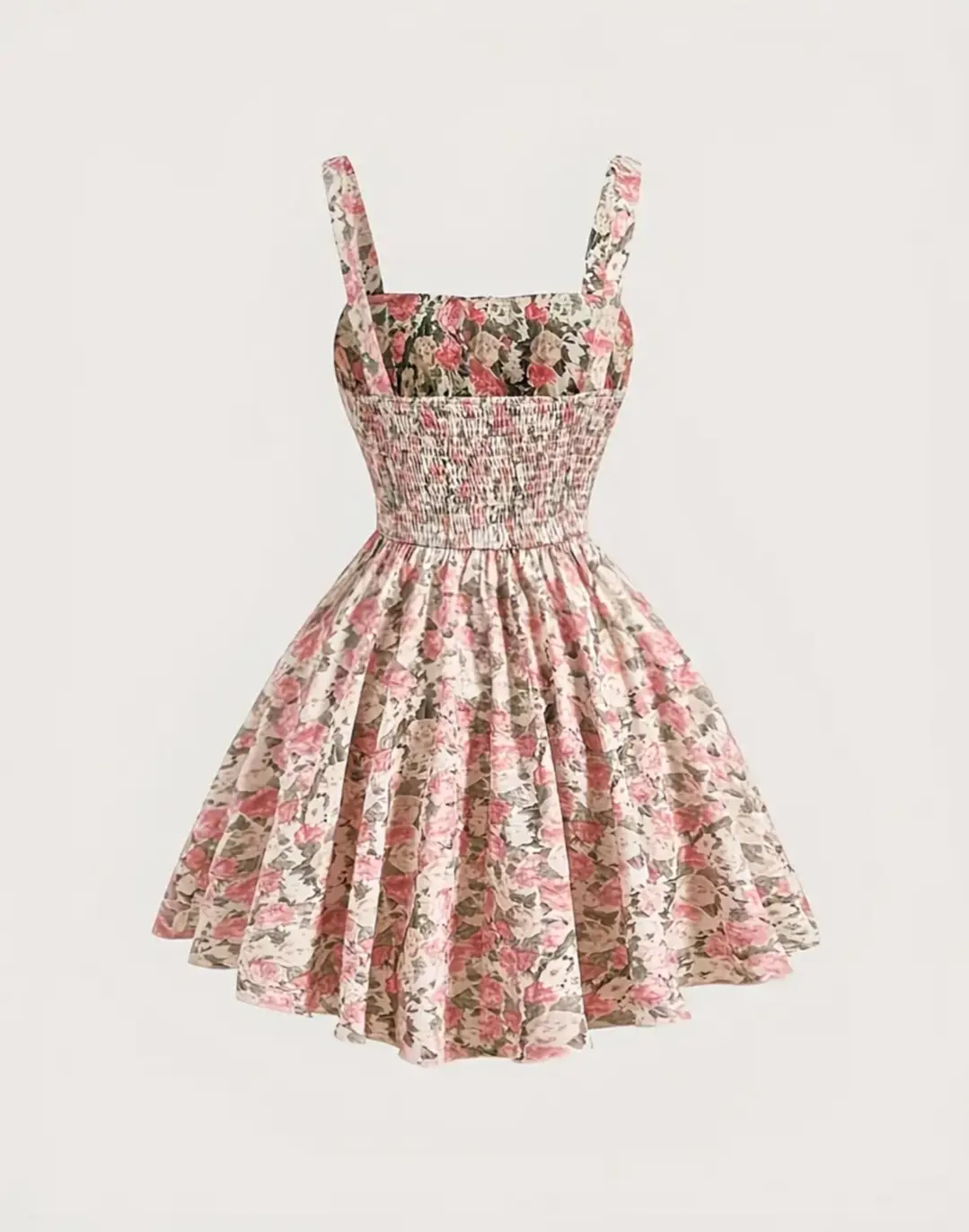VESTIDO FLORES ROSA PRINCESS TALLA M