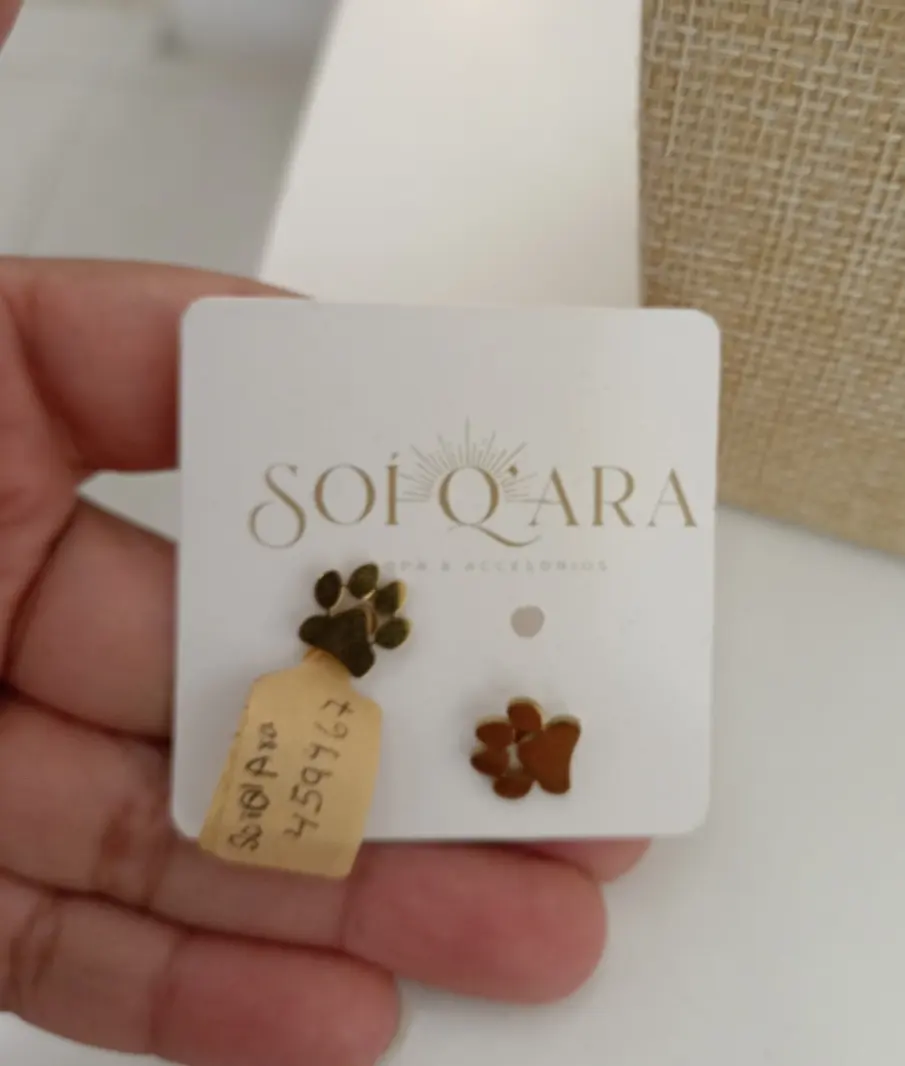 Aretes huella de perro