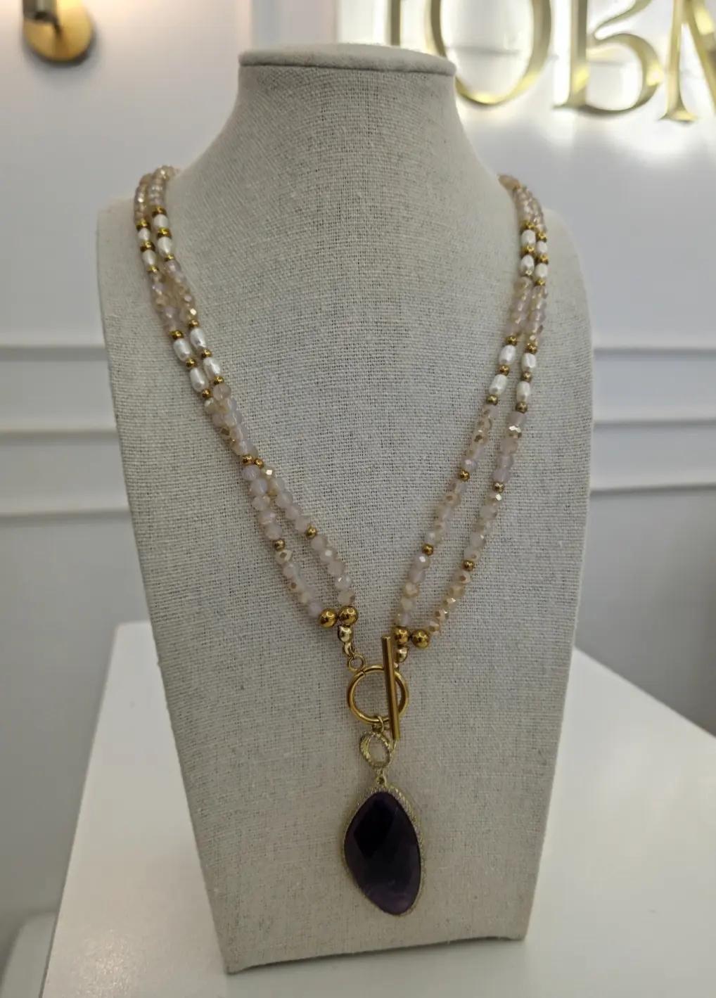 COLLAR JOYA AMATISTA
