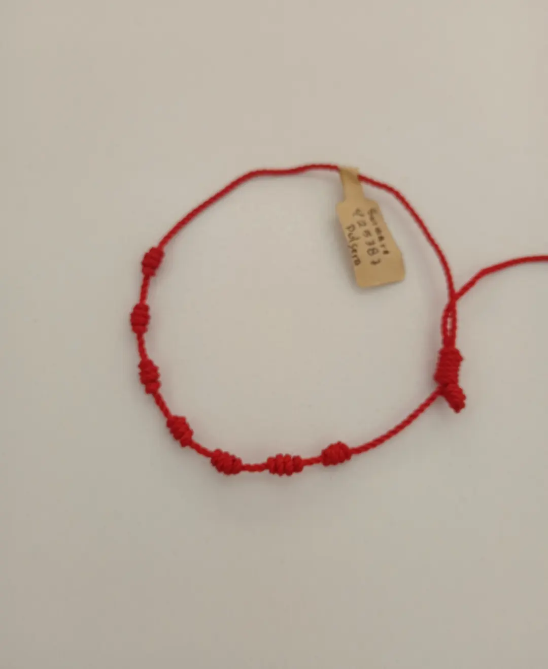 Pulsera roja de nudos PK125