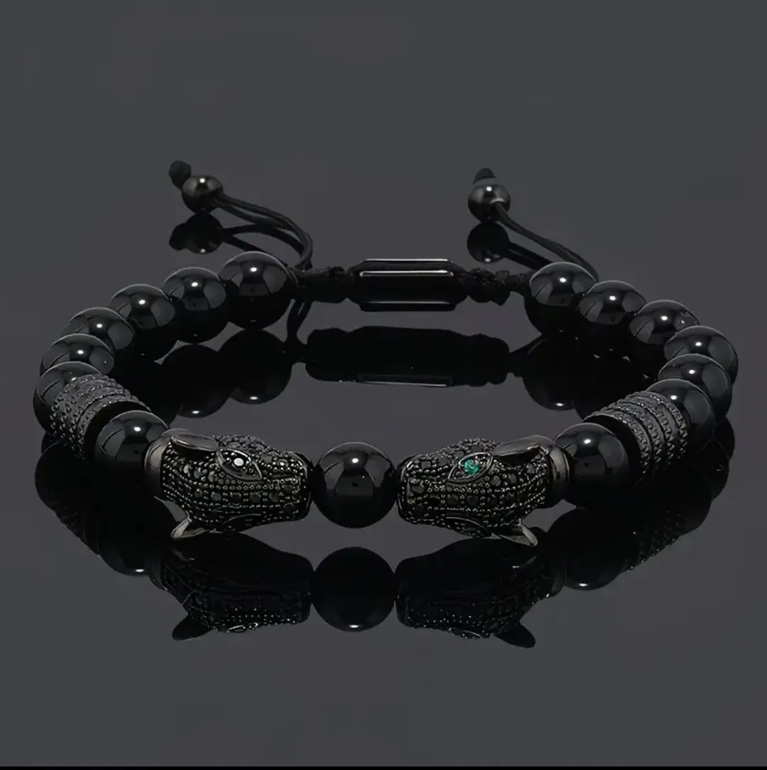 PULSERA PK8 negra de panteras