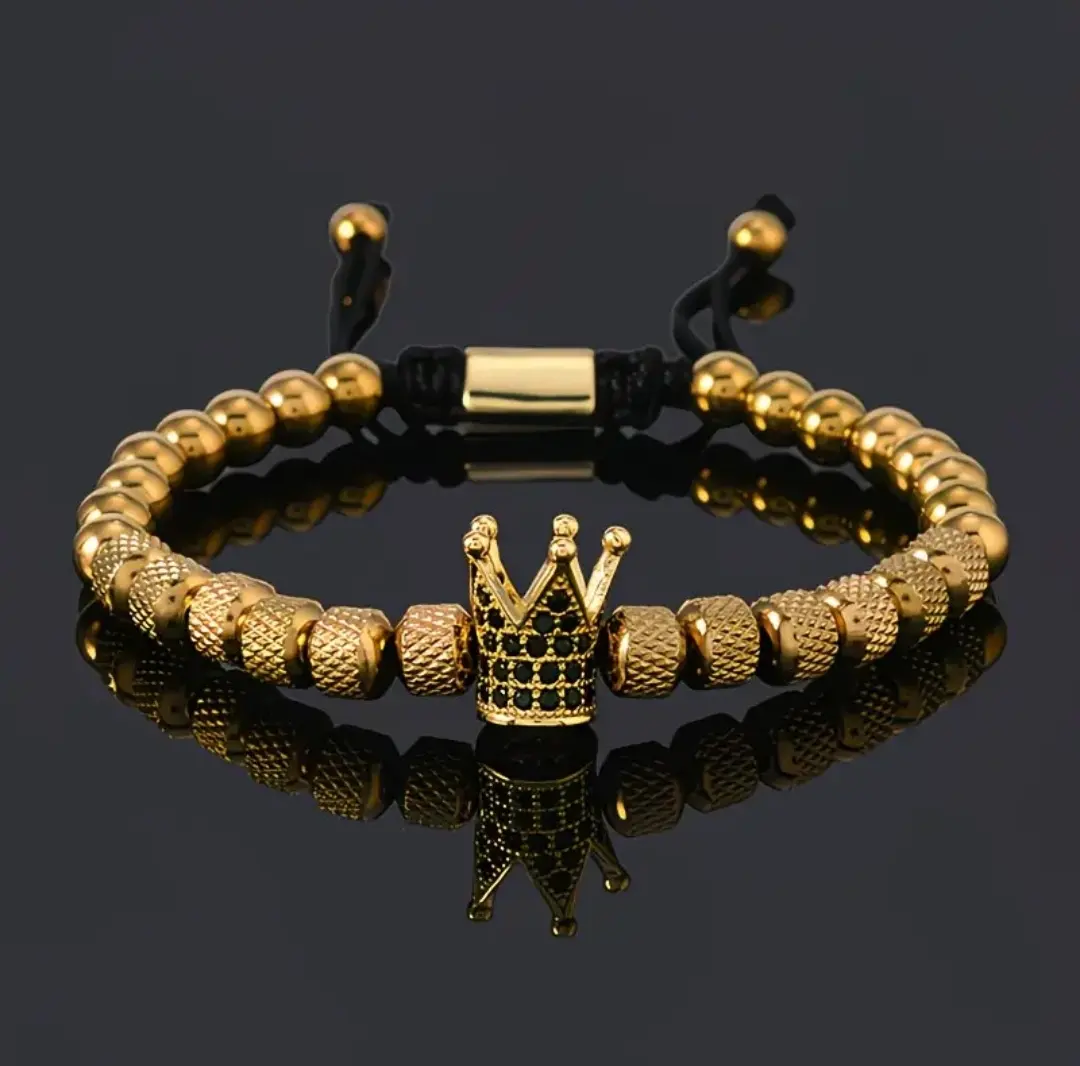 Pulsera PK10 dorada de corona