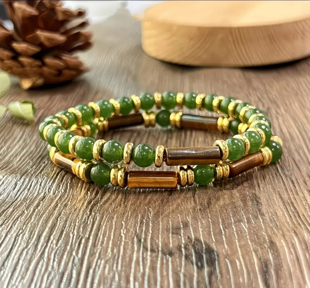 Pulsera verde natural