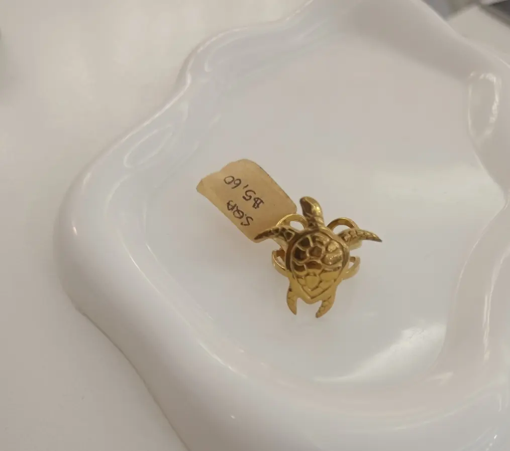 Anillo de tortuga grande