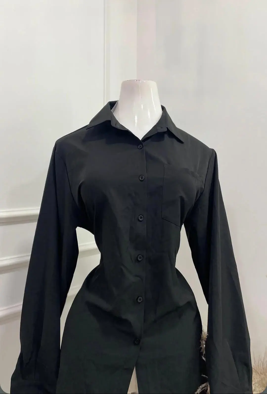 Camisa color negro talla m