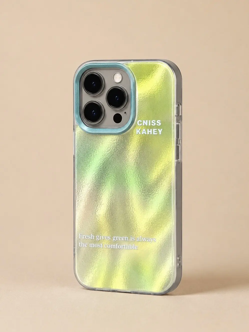 IPHONE CASE 15 PRO DEGRAGADO VERDE