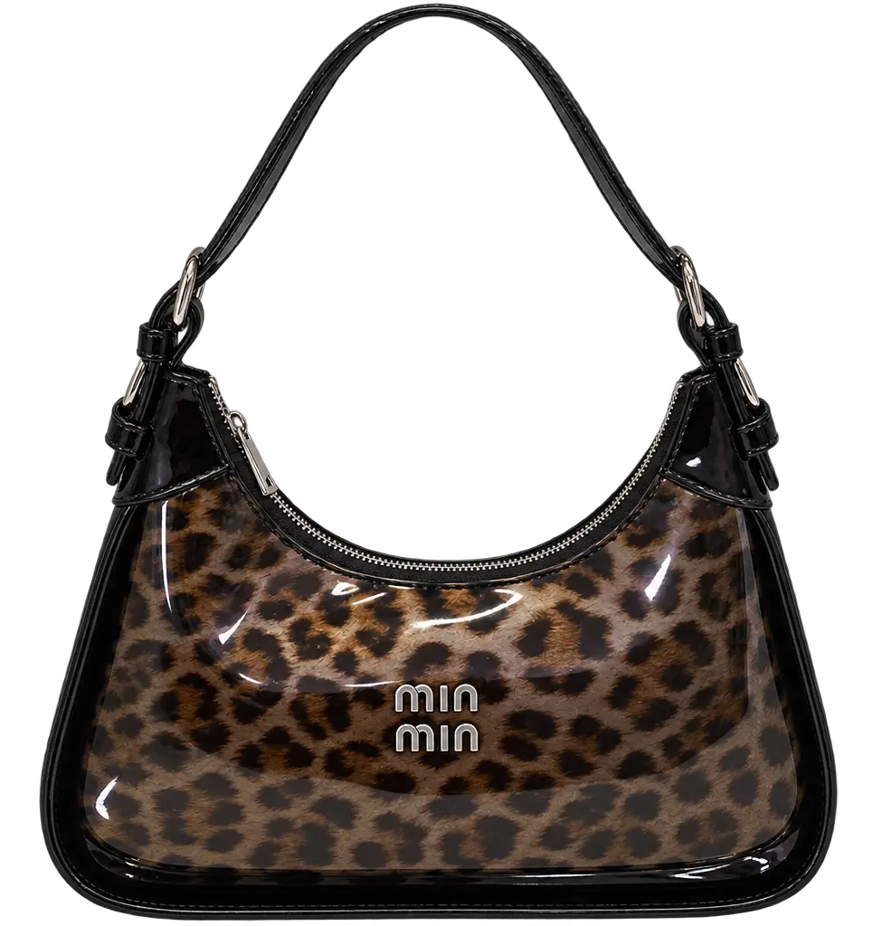 Cartera Miu Miu Animal Print Negra
