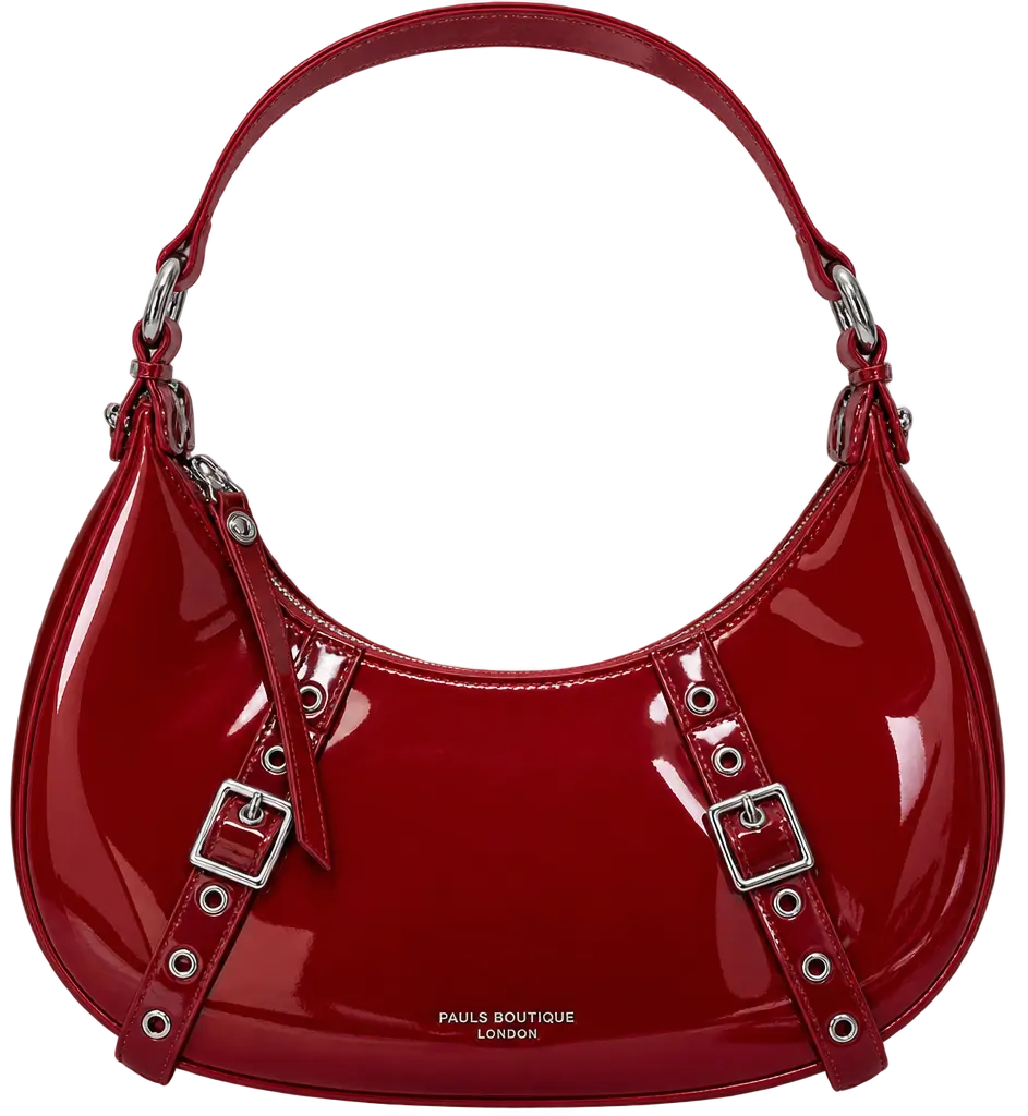 Cartera Elegante Charol Roja