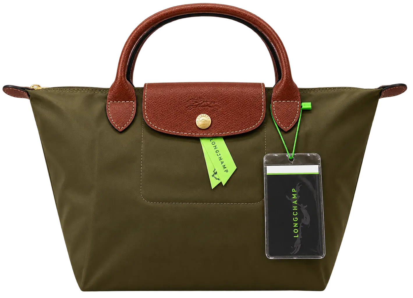 Cartera Longchamp Médium Verde Olivo