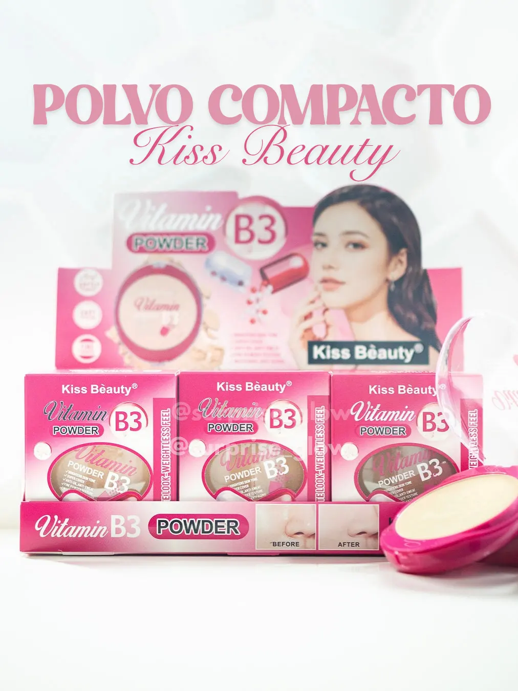 POLVO COMPACTO KISS BEAUTY 01