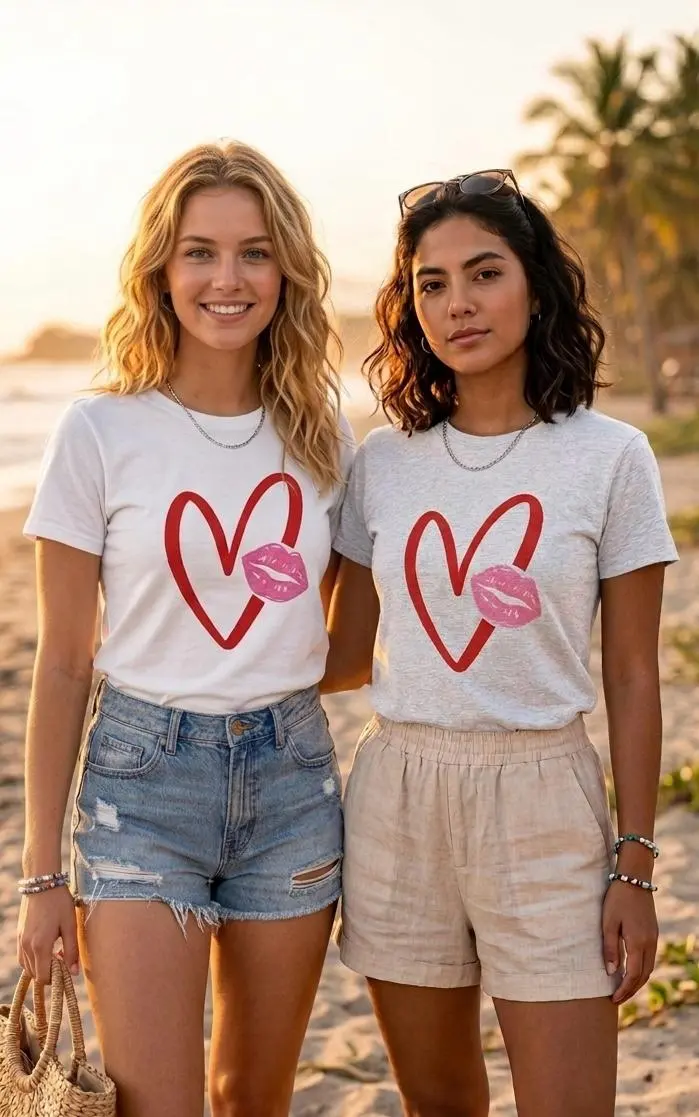 Blusas Oversize love gris 1-130