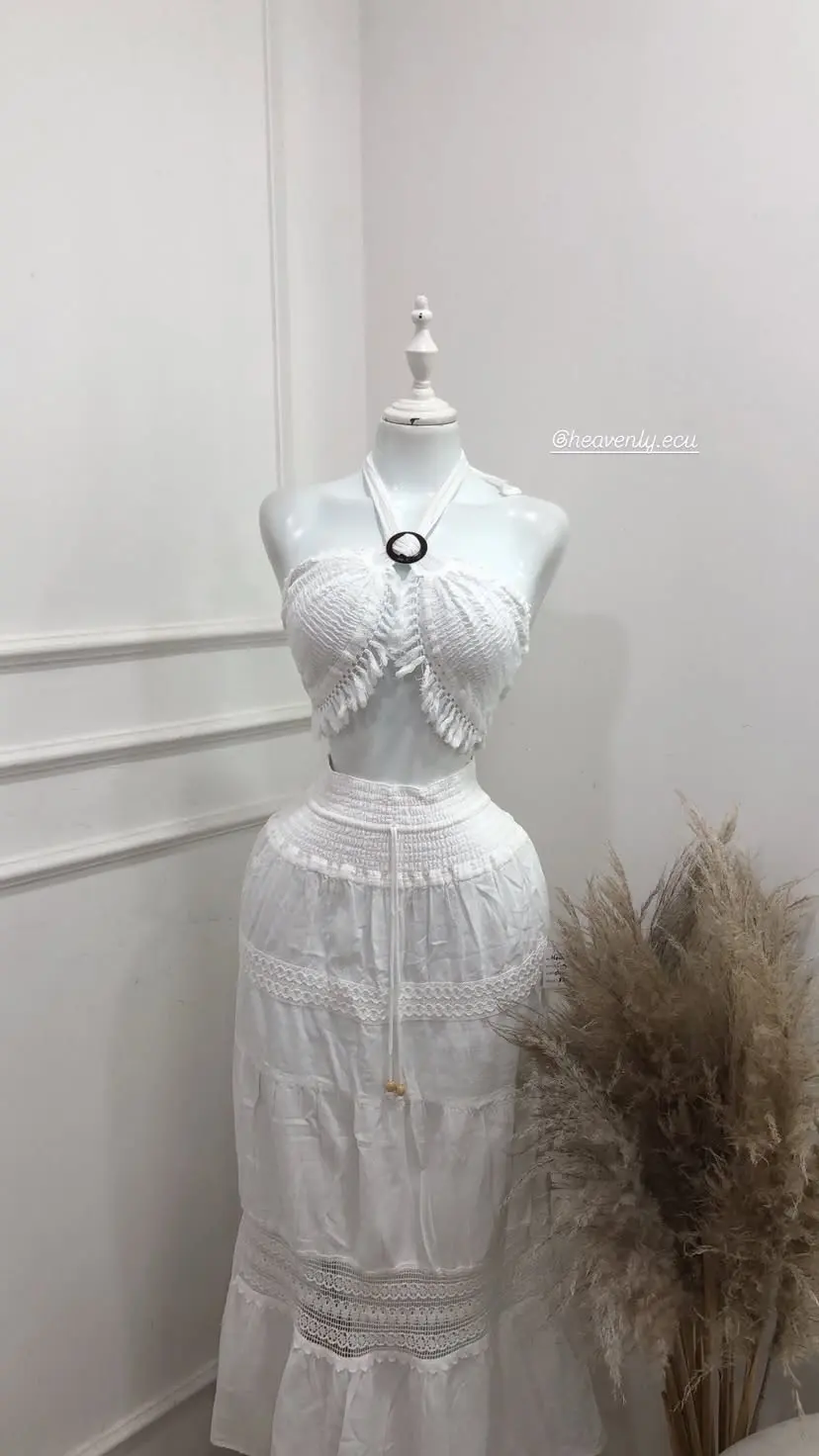 Conjunto Blanco algodon talla Standar