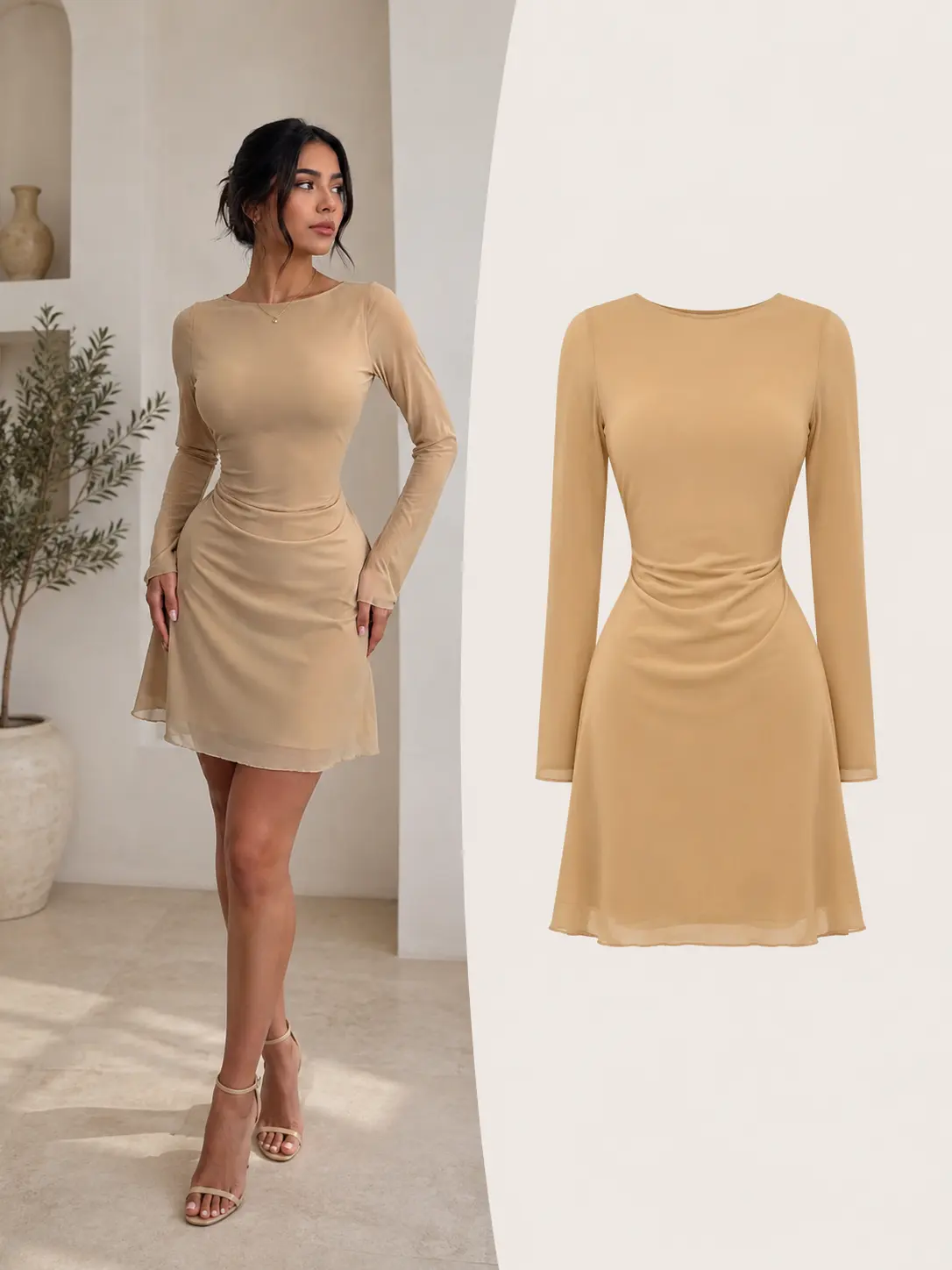 Vestido Corto Tull