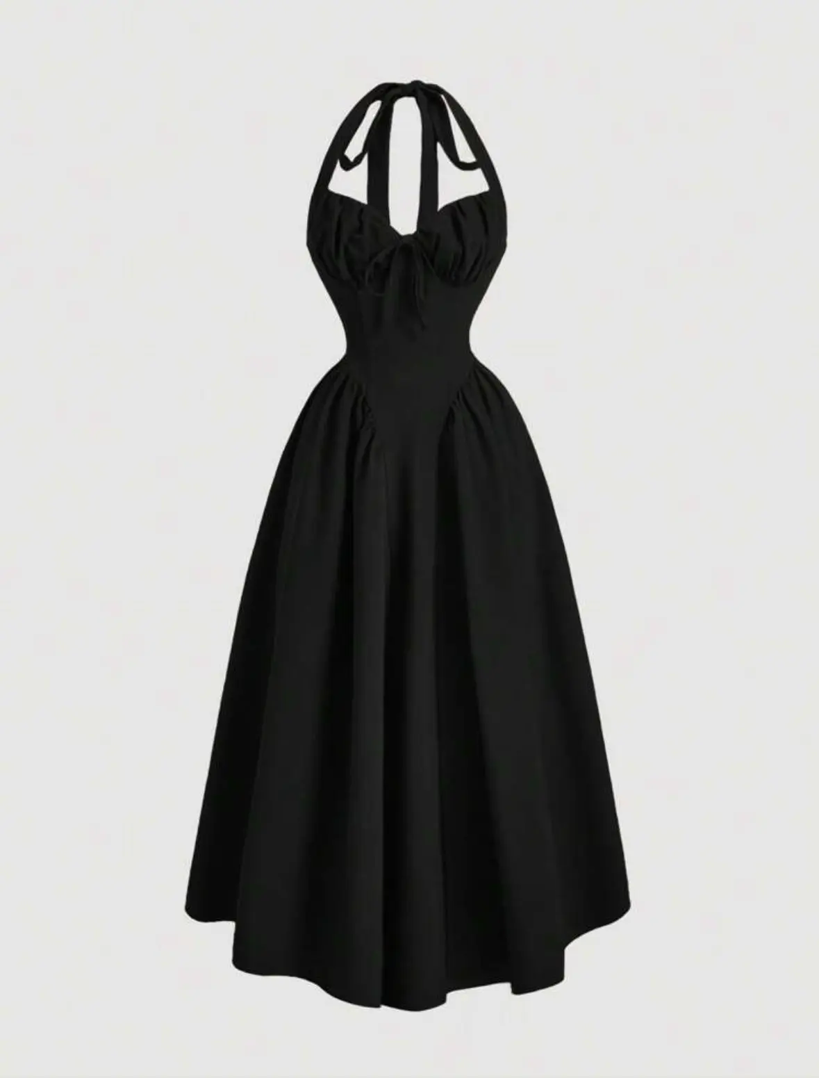 Vestido Largo negro estilo princesa talla M
