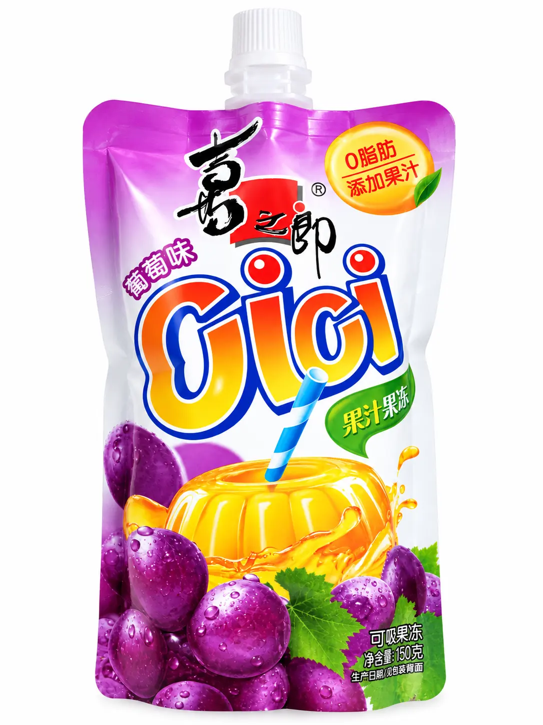 Jugo de gelatina Coreano sabor a uva