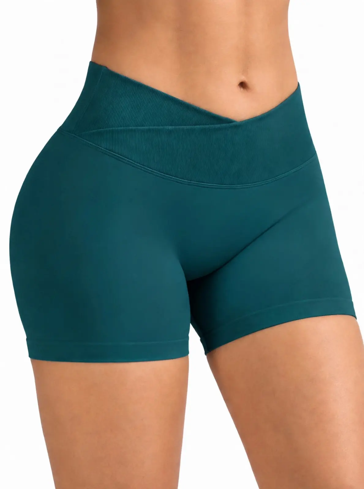 Shorts Confort Verde Esmeralda Talla M