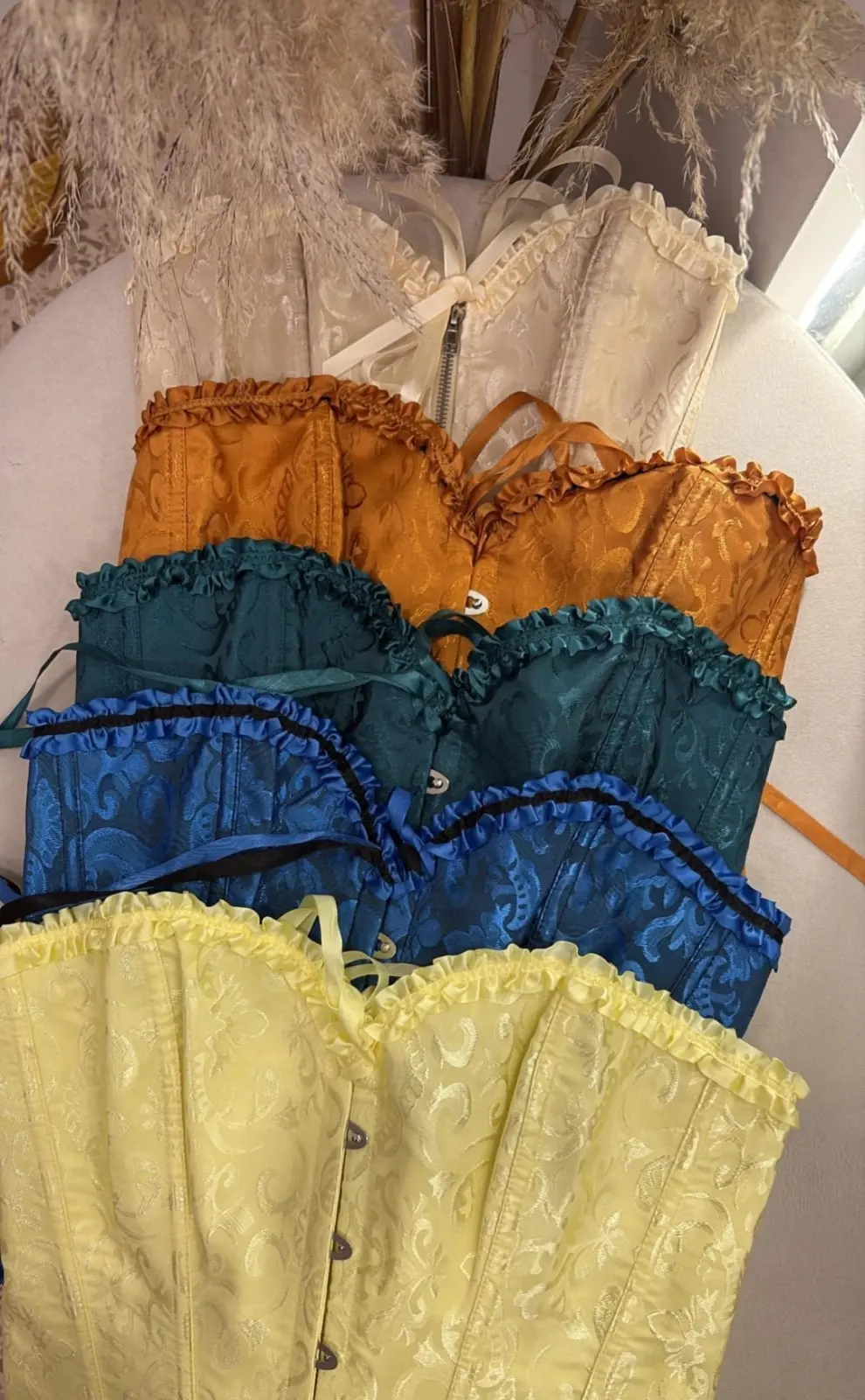 Corset victoriano color verde talla m