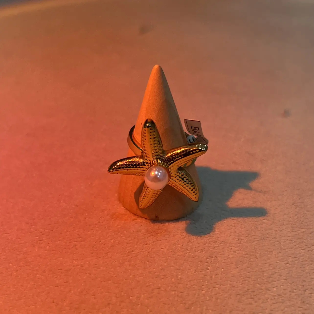 Anillo ajustable estrella de mar