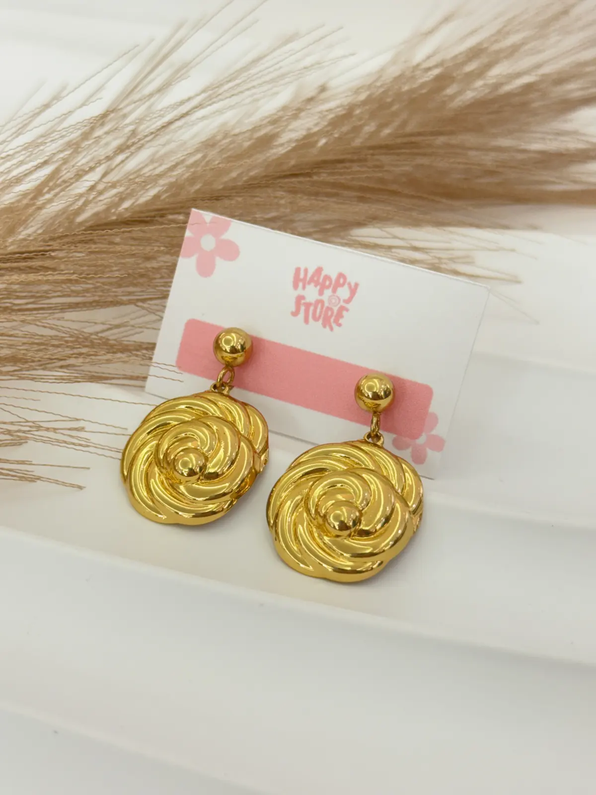 P01-219 Aretes balin circulo colgante