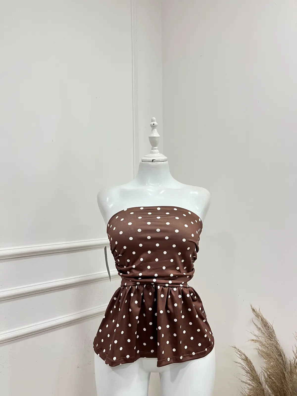 Strapless Polka Dots