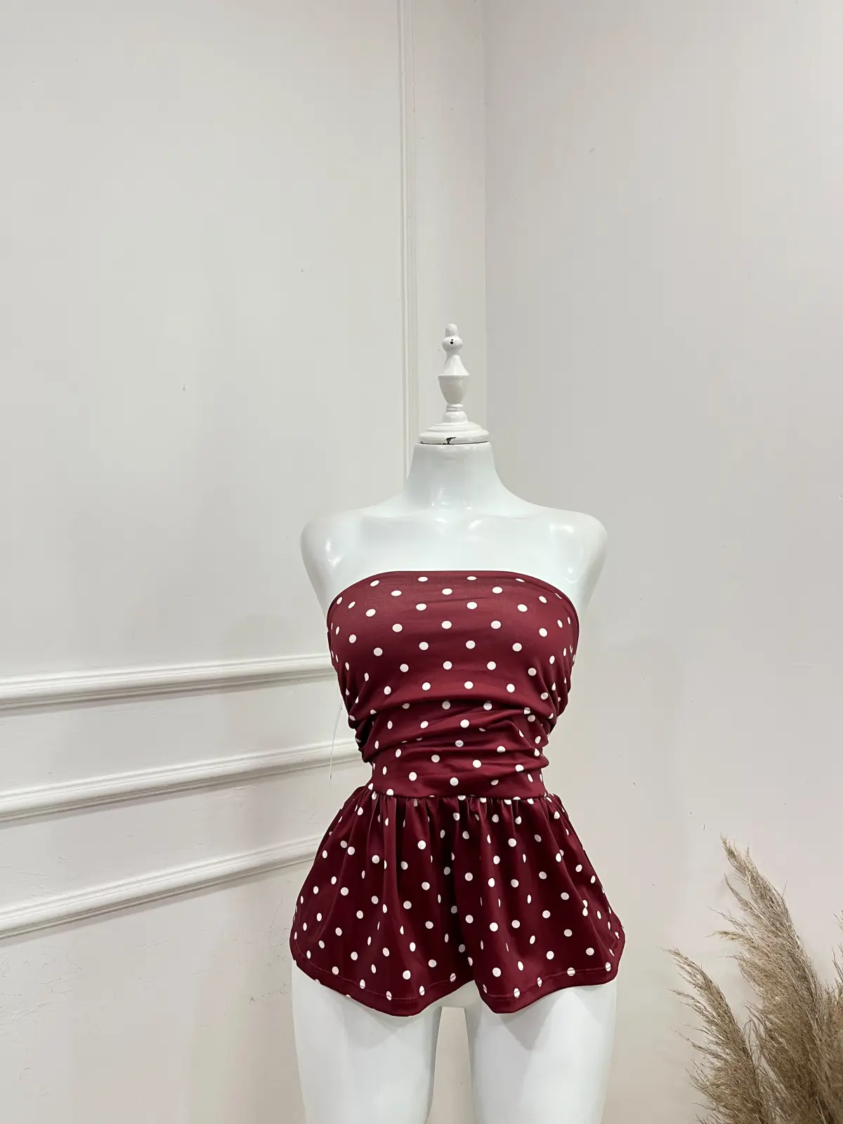 Strapless Polka Dots