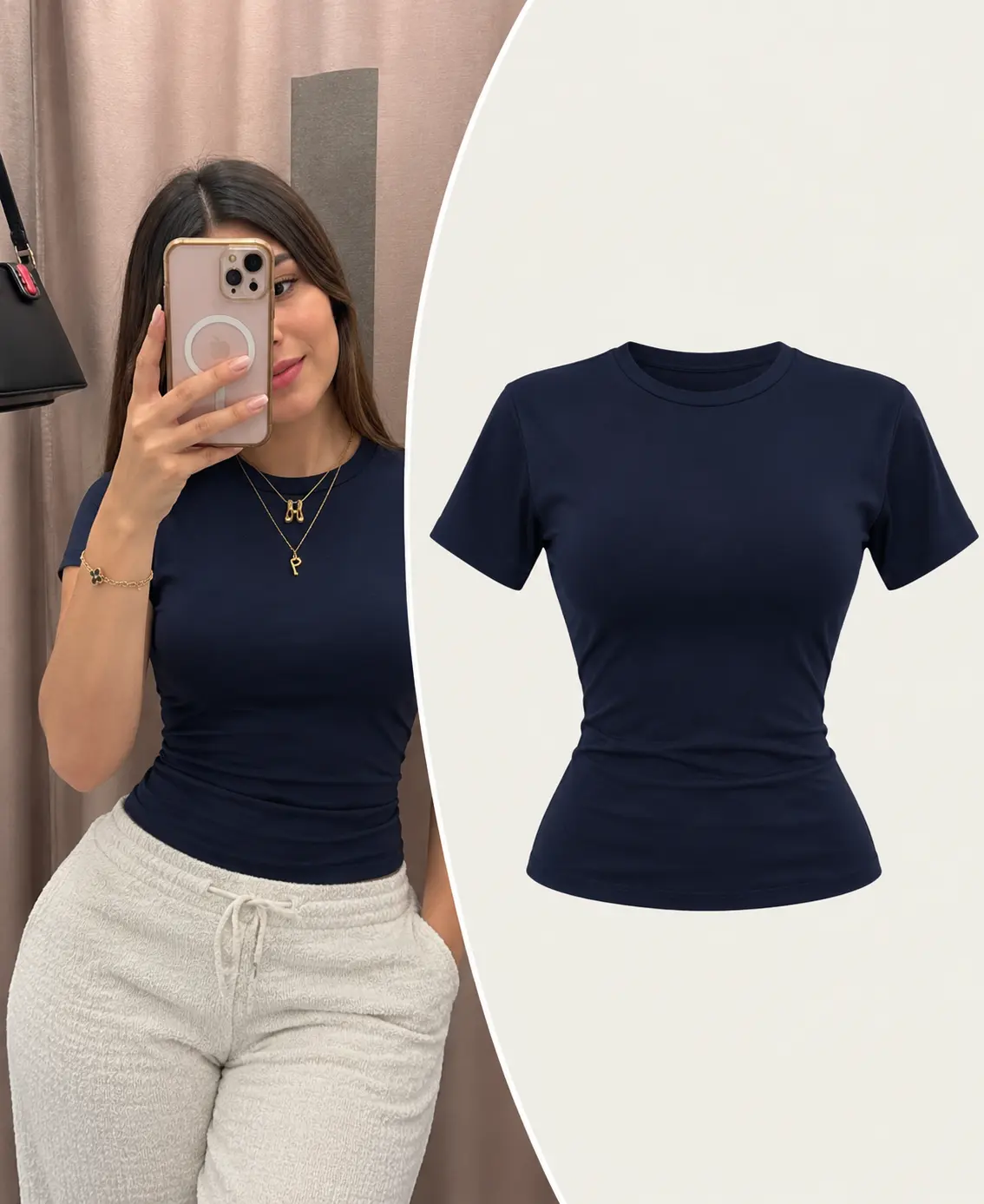Blusa Basica Azul Noche
