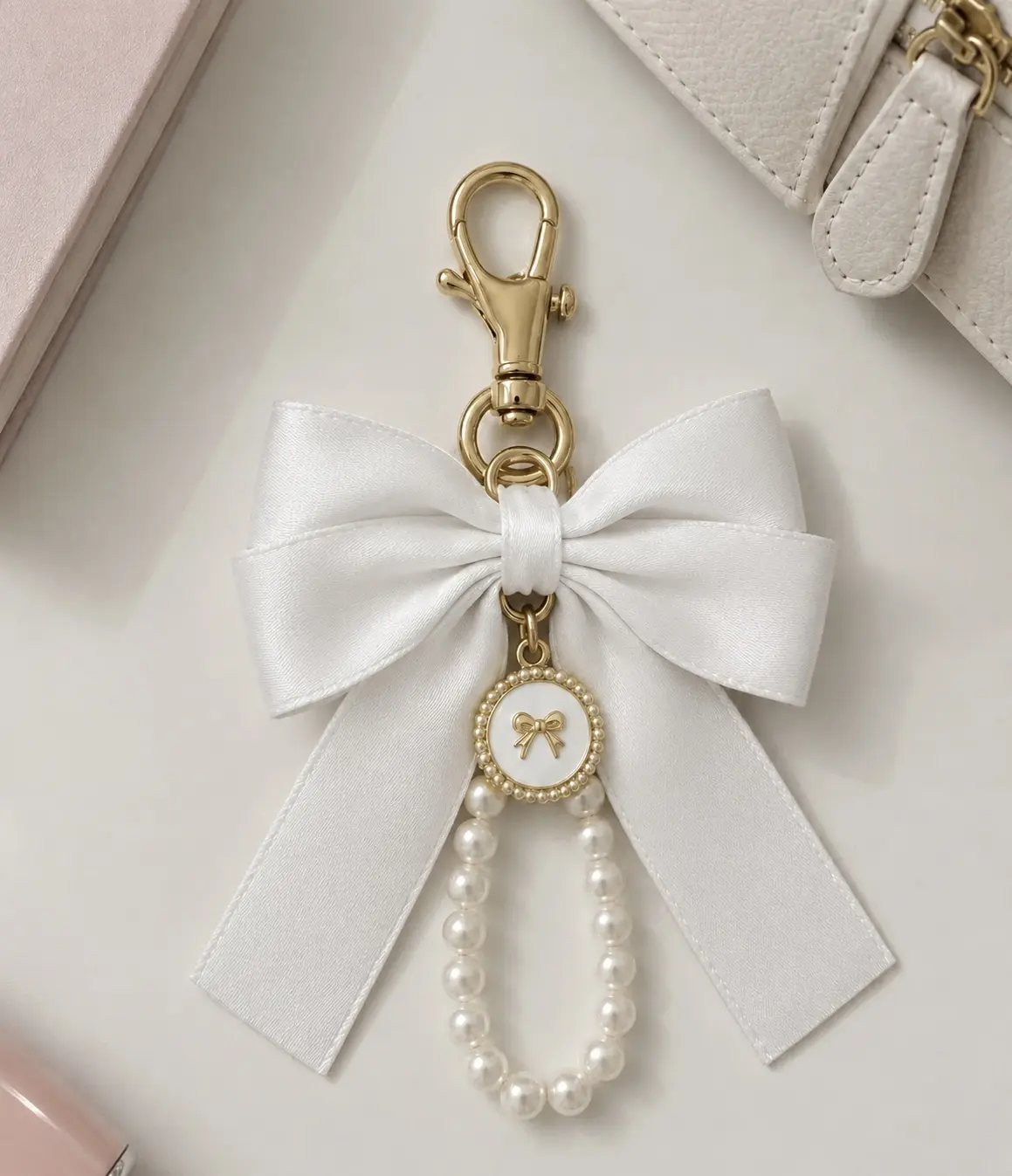 COACH COQUETTE BAG CHARM BLANCO