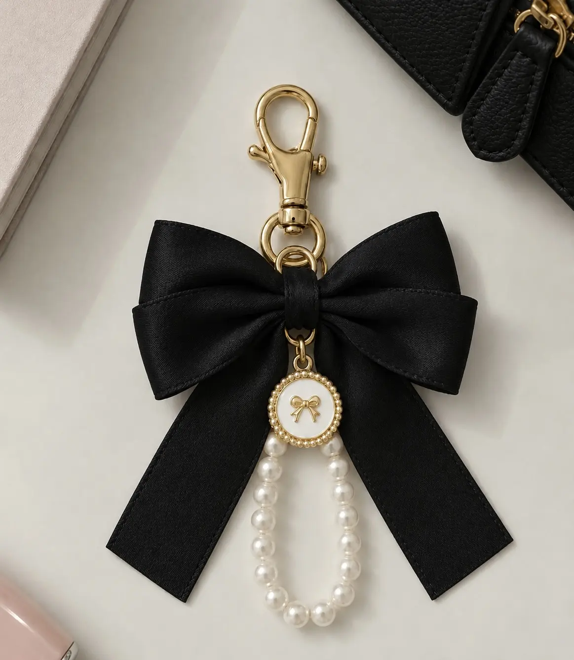 COACH COQUETTE BAG CHARM NEGRO